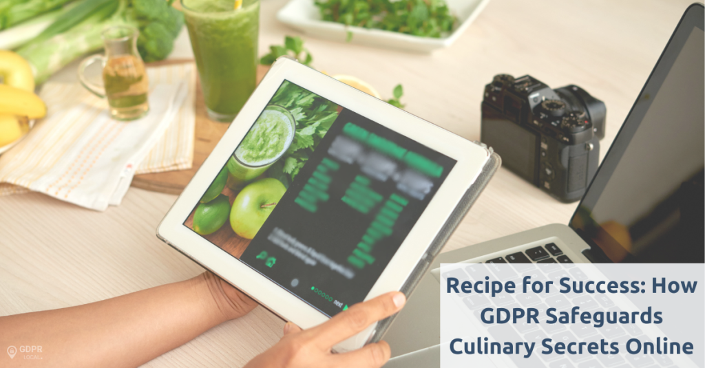 online recipes, gdpr protection